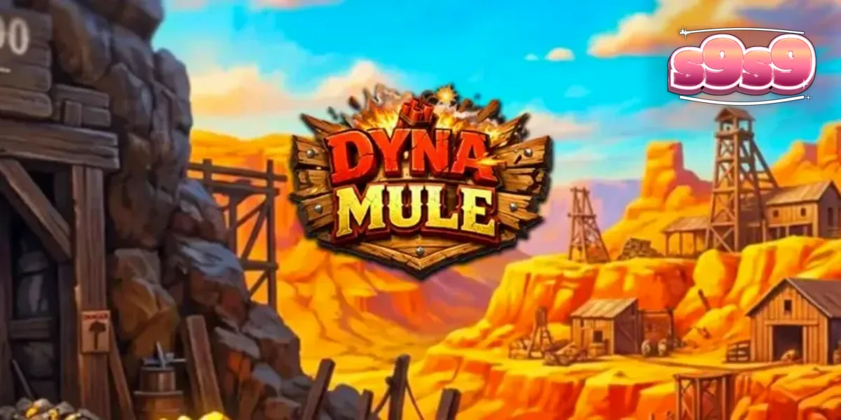 Tampilan visual slot Dyna Mule dengan tema pertambangan dan mekanik Wild yang dinamis